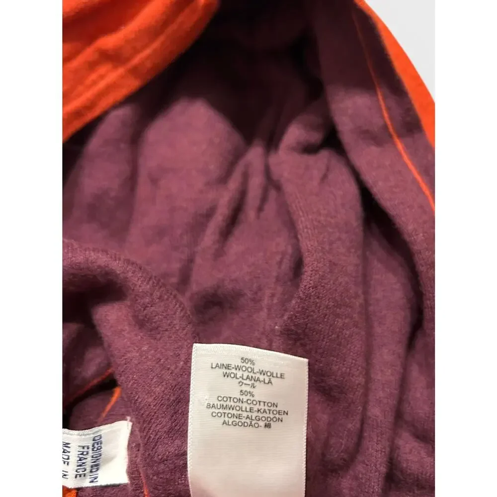 Petit Bateau Wool Blend Hooded Sweater, Size 10